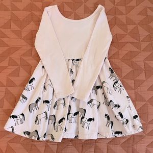 Tea Collection Size 3 Light Pink Horse Dress